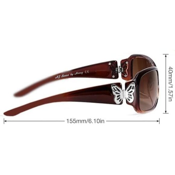 Women’s Polarized Butterfly Sunglasses UV400 Fashion Outdoor Casual